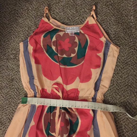 New Anthropologie Silk Mira Costa Maxi Dress - Picture 7 of 8